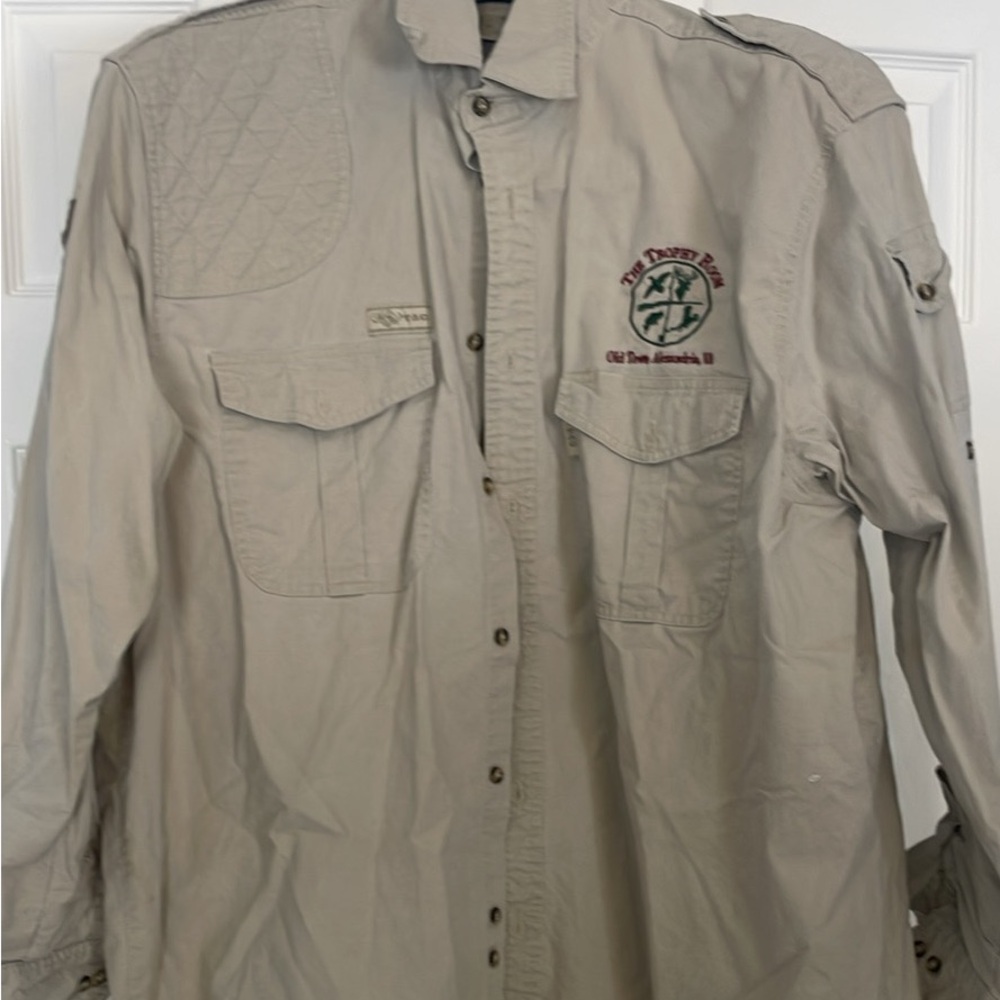 TAG Safari Men's Beige LS Shirt XL